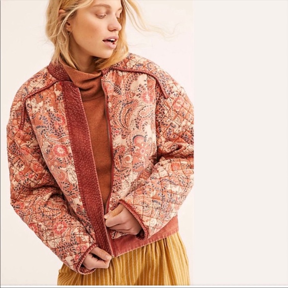Free People Great Escape Quilted Jacket medium